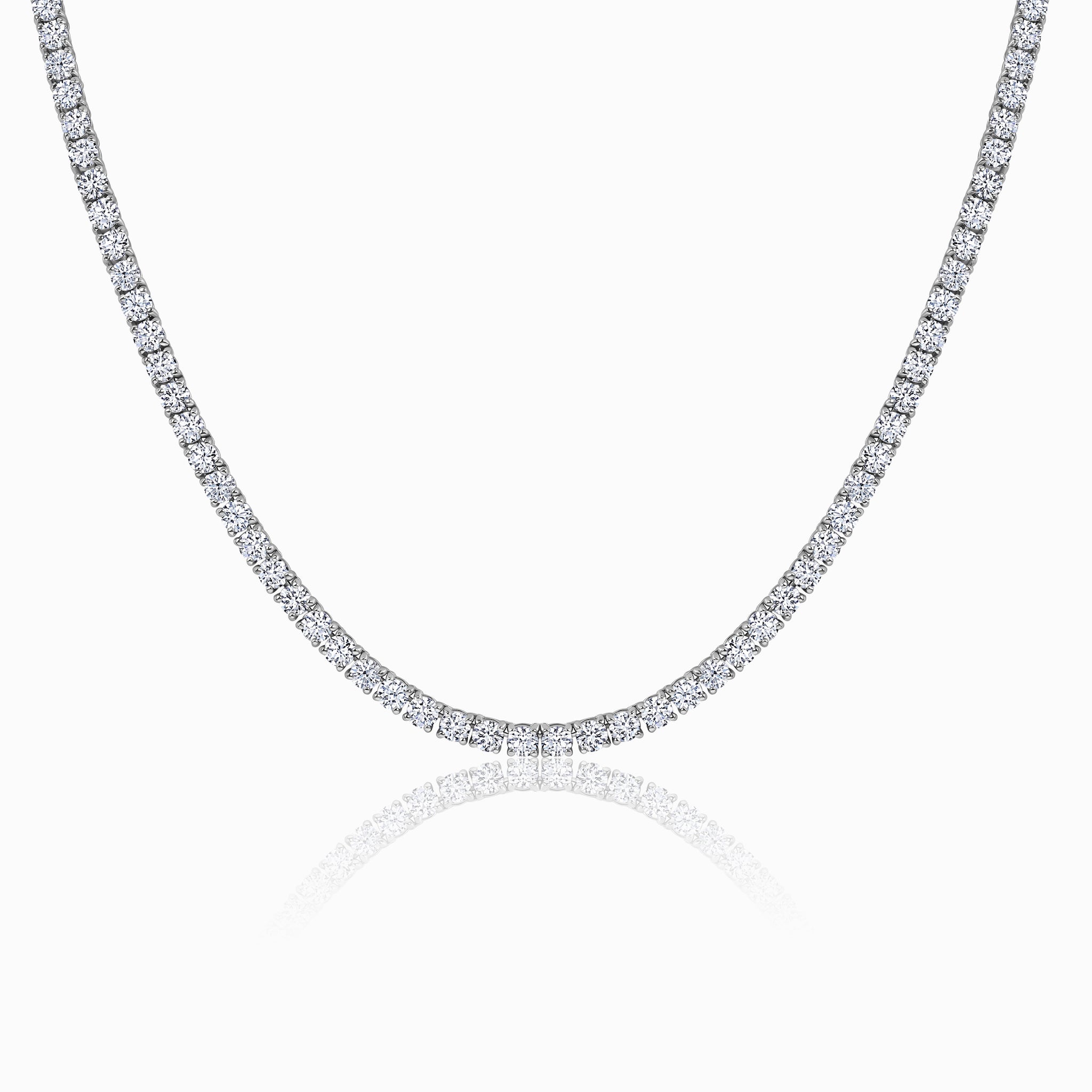 テニスチェーン 28.12 Ctw VVS Lab Diamond 20 Pointer Tennis Chain - 22